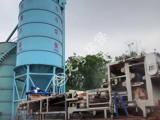 廣東清遠洗沙泥漿脫水案例