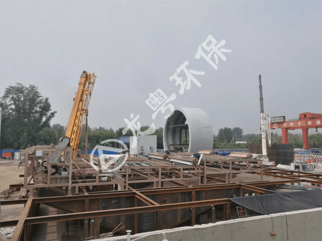 中鐵14局打樁污泥干排