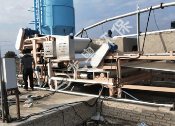 山東青島河道淤泥分離